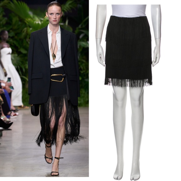 MICHAEL KORS COLLECTION - $1595 HEIDI's Runway BodyCon Flapper Fringe Skirt 6 - Picture 3 of 14